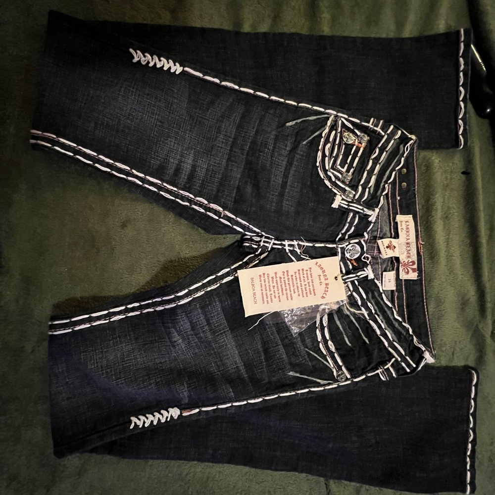 Women's Straight Leg Jeans - Black